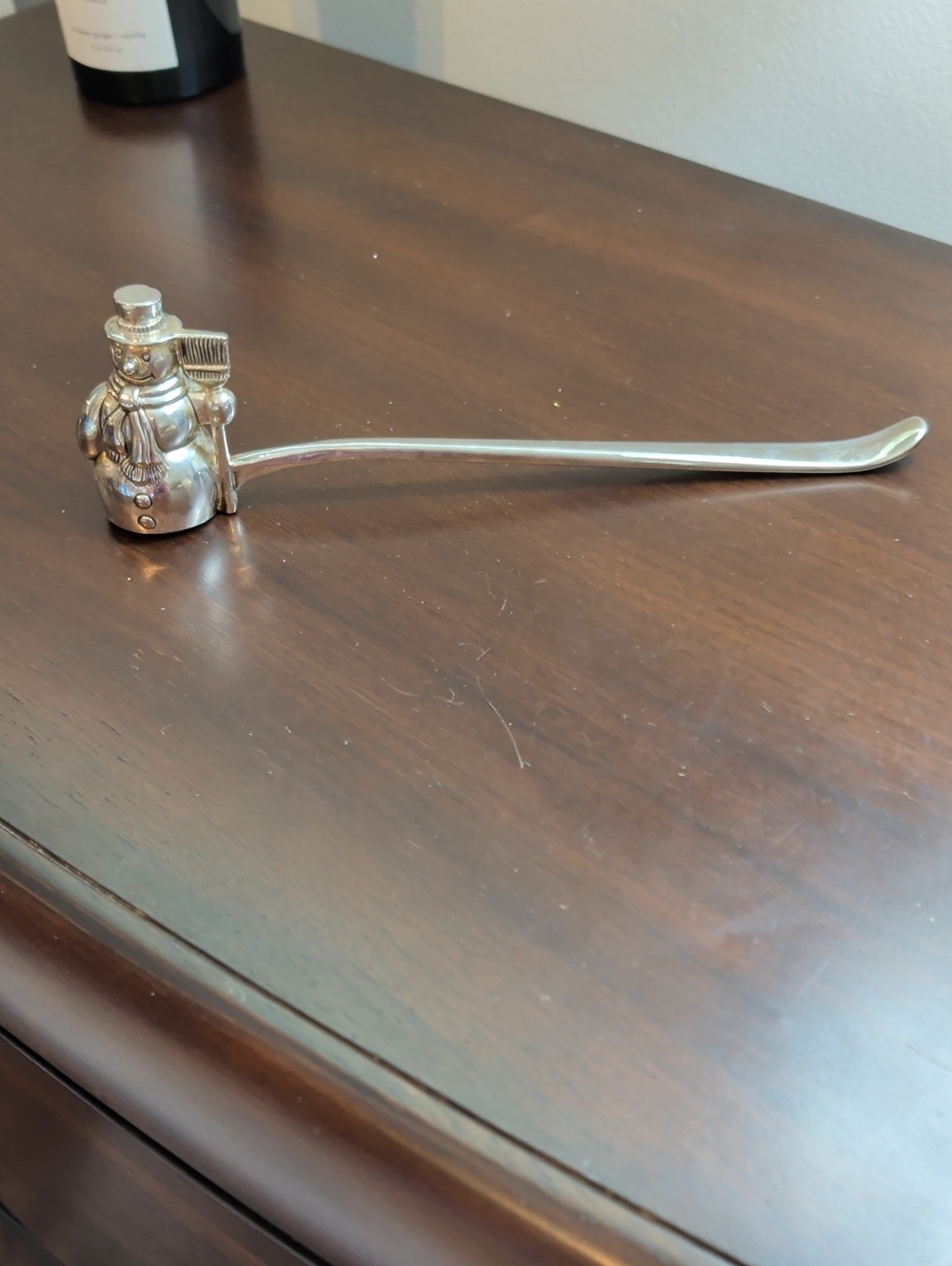 Godinger Silver Plate Snowman Candle Snuffer